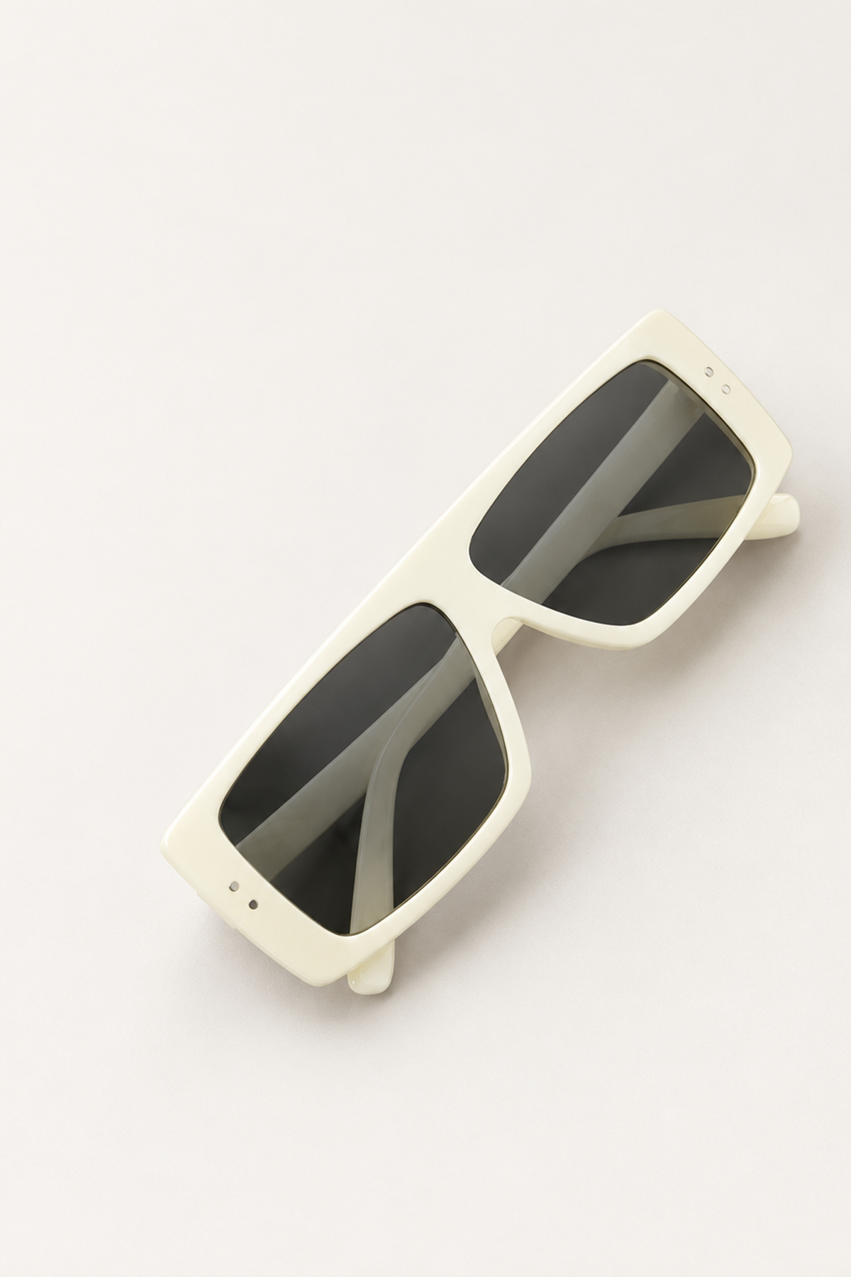 Elegant Ivory Square Sunglasses