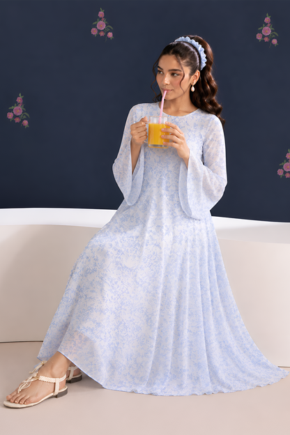 Silk and Saffron Audra Floral Long Dress