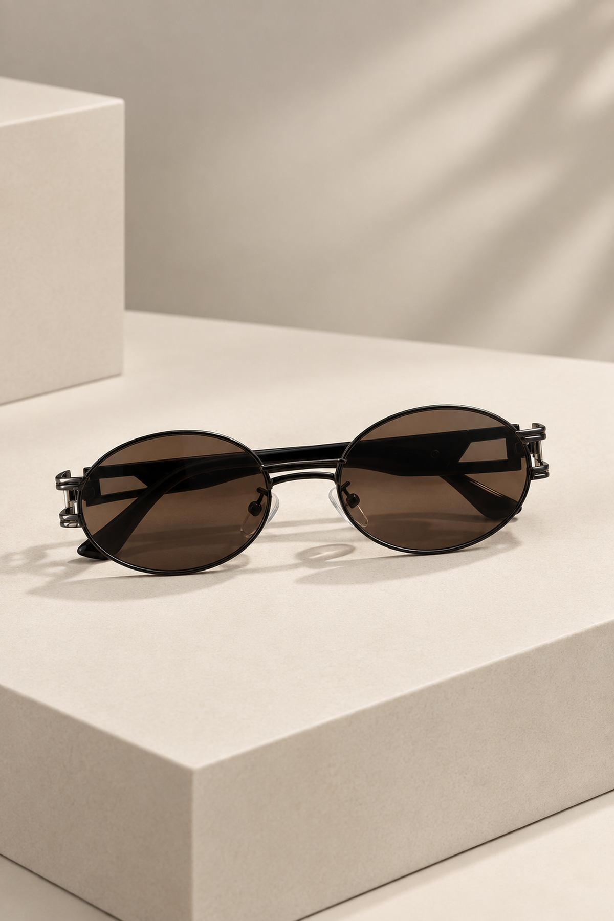 Vintage Inspired Round Sunglasses – Gold & Olive