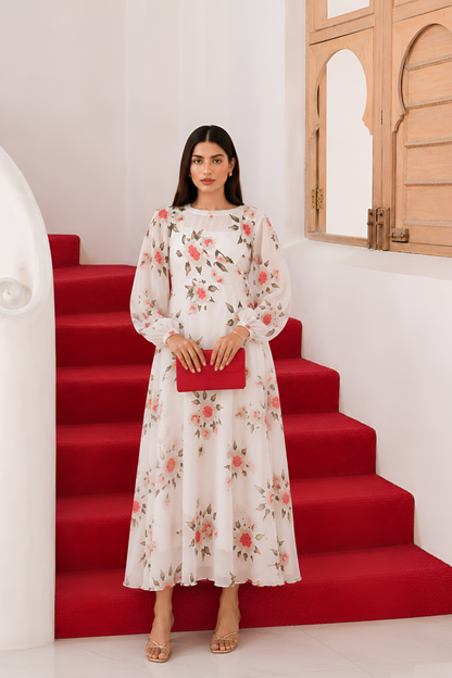 Victoria Long Dress by Silk and Saffron