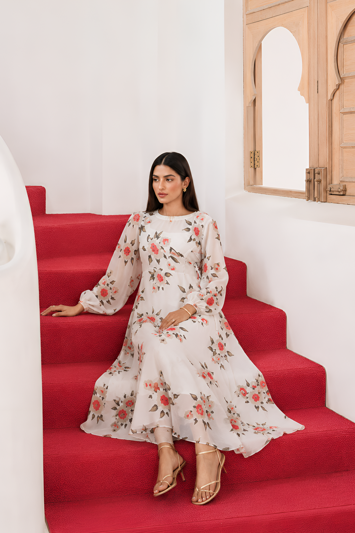 Victoria Long Dress by Silk and Saffron